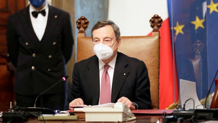 Il nuovo presidente del Consiglio, Mario Draghi
